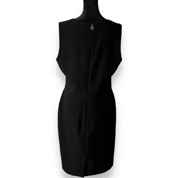 Tommy Hilfiger Size 12 Classic Little Black Dress Sleeveless Fitted Knee Length - Picture 15 of 15